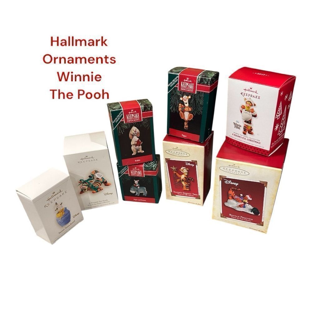 Hallmark Disney Winnie the Pooh Ornament Collection rare & retired